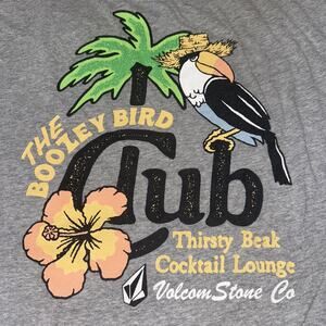 Volcom Stone Shirt Mens XL Boozey Bird Club Thirsty Beak Cocktail Lounge Tee